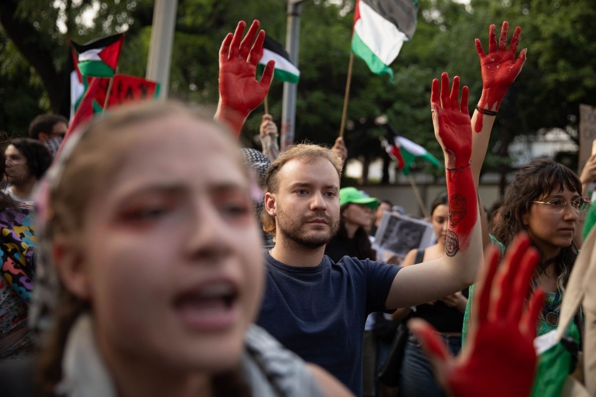 Israil Meksikada Protesto Edildi (2)