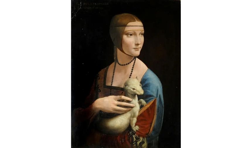 Leonardo Da Vinci Lady With An Ermine Ermine Ile Kadın