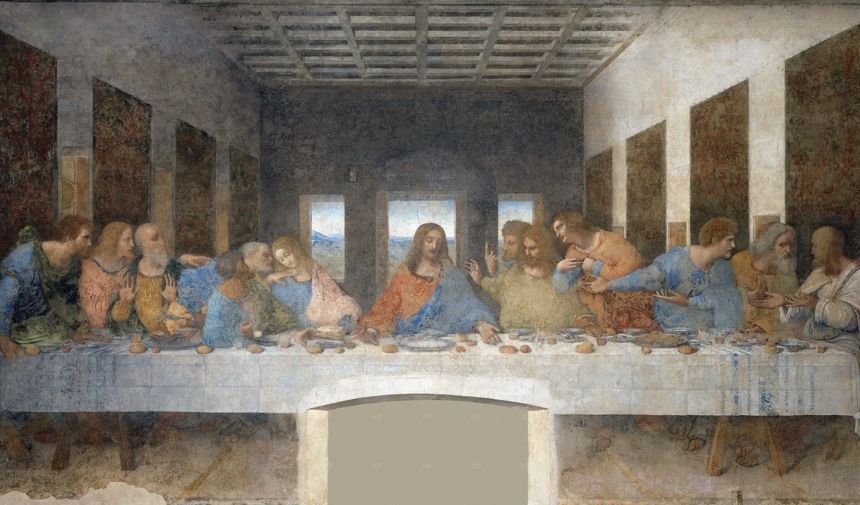 Leonardo Da Vinci Last Supper Son Akşam Yemeği