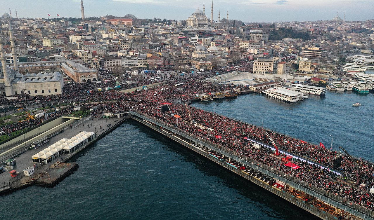 Galata Köprüsü Gazze Mitingi