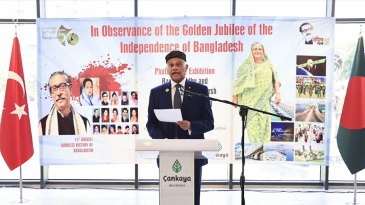 Ankara'da "Bangabandhu ve Bangladeş'in Hikayesi" konulu fotoğraf sergisi açıldı