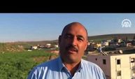 Sınır mahallesinde taşla 100 metrekarelik Türk Bayrağı yaptı