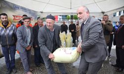 Samsun'da 10 ton gübre ile çiftçilere destek