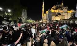Fatih'te Filistin'e destek yürüyüşü