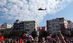 Jandarma helikopterinin 100. yıl gösterisi büyüledi 