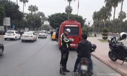 Kural ihlali yapan sürücüler Mersin polisinden kaçamadı 