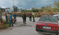 Otomobil ile motosiklet kafa kafaya çarpıştı: 1 yaralı 