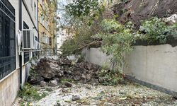 Kocaeli'de istinat duvarının çökmesi nedeniyle 3 apartman tahliye edildi
