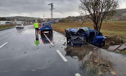 Tekirdağ'da feci kaza: Sürücü ağır yaralandı