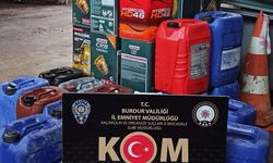 Burdur'da 820 litre kaçak yağ ele geçirildi