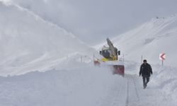Hakkari'de karla mücadele çalışması 