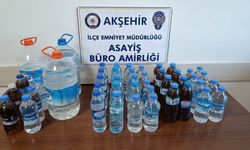 Konya'da sahte içki operasyonu: 3 gözalt