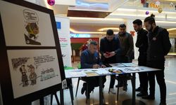 Erzincan’da kış temalı karikatür sergisi açıldı   