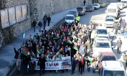 Bitlis’te ‘Filistin İçin Yürüyoruz’ etkinliği düzenlendi 