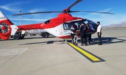 Cizre’de ambulans helikopter 6 aylık Büşra için havalandı 