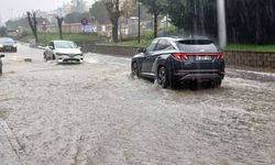 Aydın’da sağanak yağış etkili oldu   