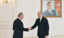Azerbaycan Cumhurbaşkanı Aliyev, Akar'ı kabul etti 