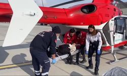 Van’da kalp hastası genç kadın için helikopter havalandı 