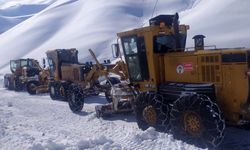 İran sırında bulunan Onbaşılar köyünün yolu kardan temizlendi 