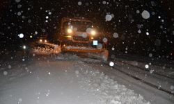 Antalya-Konya kara yolunda kar yağışı 