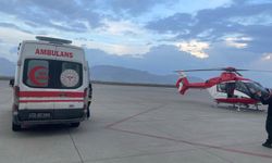 Ambulans helikopter 2,5 aylık bebek için havalandı   