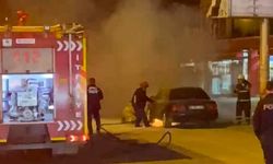 Tokat'ta otomobil alev alev yandı   
