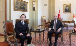 TBMM Başkanı Kurtulmuş, Japonya'nın Ankara Büyükelçisi Katsumata'yı kabul etti