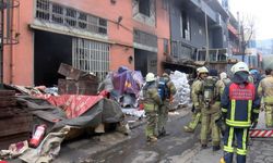 Başakşehir'de döküm atölyesinde patlama sonrası çıkan yangın söndürüldü