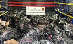 Adana’da 96 kaçak otomobil motoru ele geçirildi 