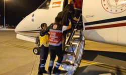 Bingöl'de gözüne darbe alan çocuk hava ambulansıyla Ankara'ya sevk edildi