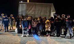 Edirne'de bir kamyonette 29 düzensiz göçmen yakalandı