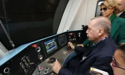 Erdoğan, İstanbul'da yeni metro hattının test sürüşünü yaptı