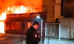 Üsküdar'da iş yerinde yangın paniği 