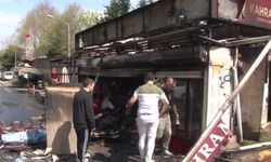 Beykoz'da yanan büfe küle döndü   