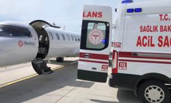 Van'da kalp hastası bebek için ambulans uçak havalandı   