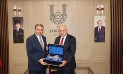 Bakan Bak ve TFF Başkanı Büyükekşi, Şanlıurfa Valisi Hasan Şıldak'ı ziyaret etti
