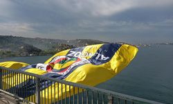 Fenerbahçe'nin bayrağı Yavuz Sultan Selim Köprüsü'ne asıldı