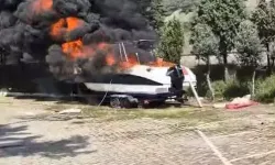 Körfez ilçesinde 45 bin dolarlık tekne yandı