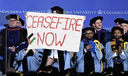 Columbia Üniversitesi'ndeki mezuniyet töreninde İsrail protesto edildi