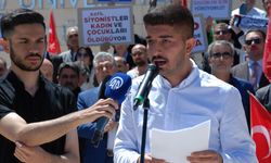 Anadolu Üniversitesi öğrencileri Filistin için yürüdü