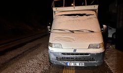 Kastamonu'nun yüksek kesimlerine kar yağdı