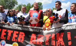 Ankara'da öğretmen protestosu! "Eğitimsiz bir toplum karanlığa mahkumdur"