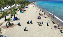 Kuşadası'nda tatilin ilk 5 gününde 1645 ton çöp toplandı