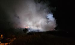 Mardin'de yangına müdahaleye giden itfaiye aracı yandı