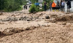 Trabzon'da şiddetli yağış: Yollar göle döndü