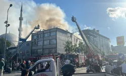 Alibeyköy'de bir iş yerinde yangın çıktı