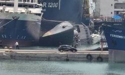 İran savaş gemisi onarım sırasında su alarak yan yattı