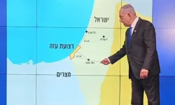 Netanyahu, Batı Şeria'nın ''ilhak edildiği'' haritayı paylaştı!