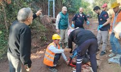 Bursa'da iş kazası! Elektrik diğerinden düştü...