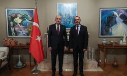 TBMM Başkanı Kurtulmuş, Türkiye Daimi Temsilcisi Büyükelçi Acarsoy ile görüştü